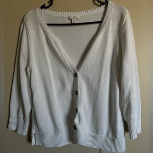 J•Jill White cardigan